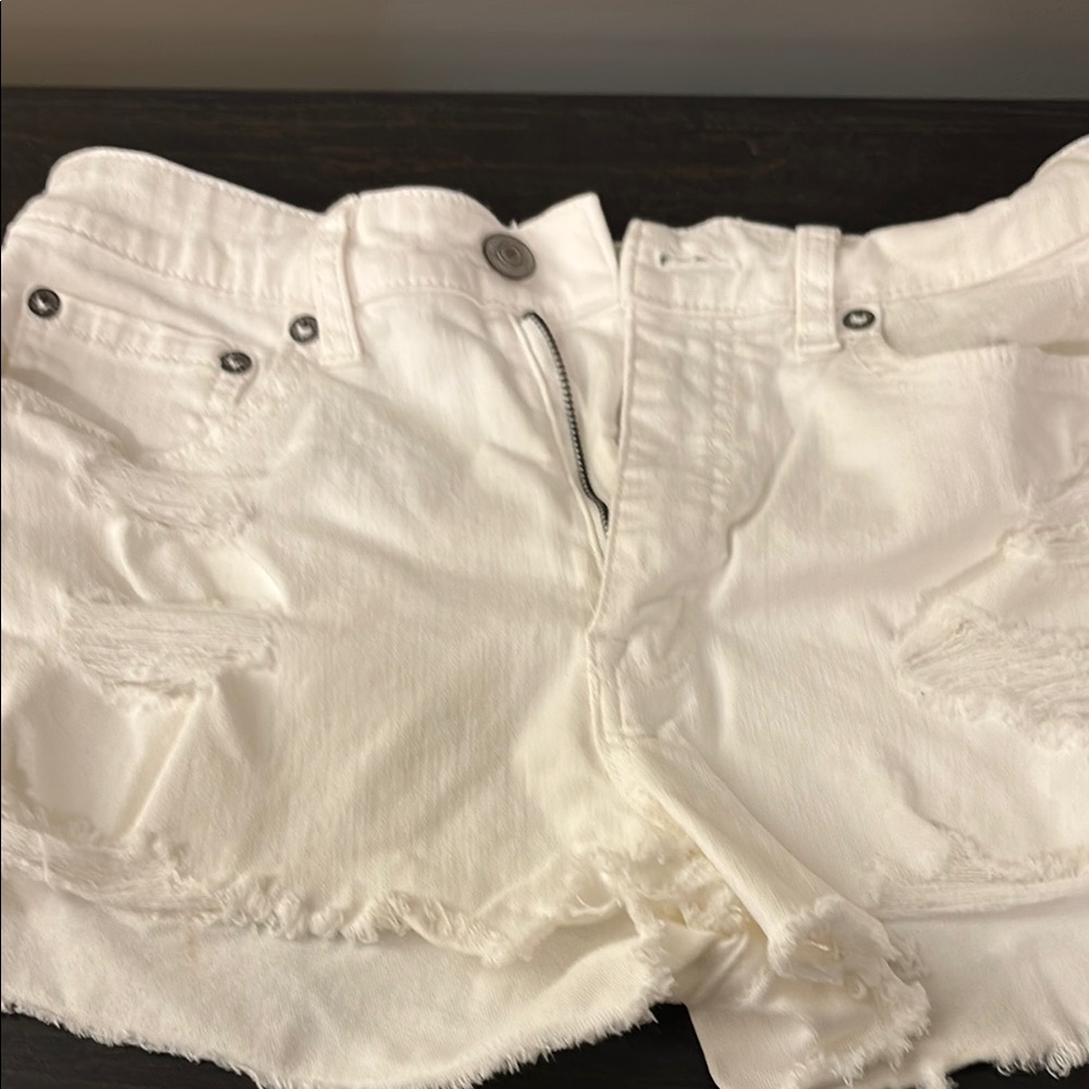 Aeropostale Cream High Rise Shorts